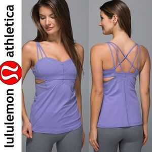 Lululemon Exquisite Tank Top Lavender Purple lilac Lullaby sz 8